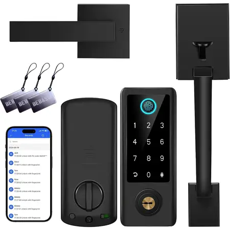 Fingerprint Door Lock with Handle Sets