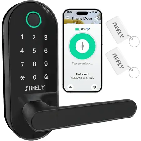 Fingerprint Smart Door Lock with Handle